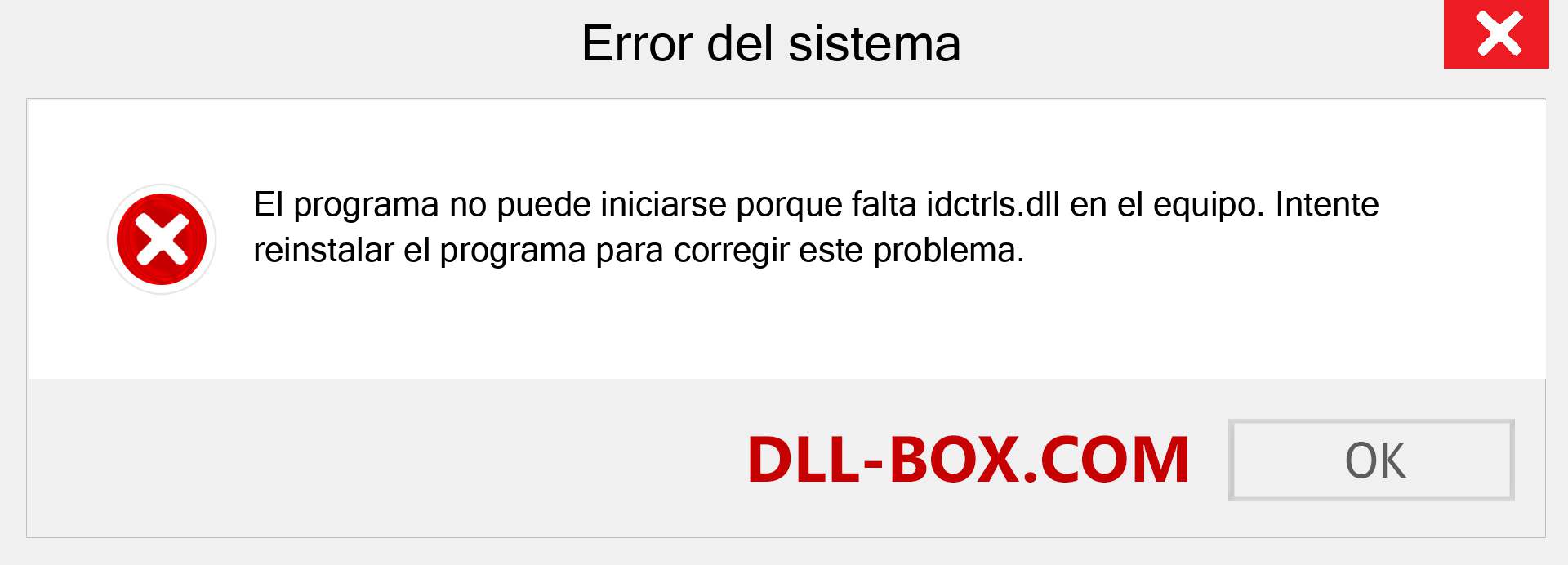 ¿Falta el archivo idctrls.dll ?. Descargar para Windows 7, 8, 10 - Corregir idctrls dll Missing Error en Windows, fotos, imágenes